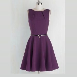 ModCloth Luck Be a Lady Dress, Purple